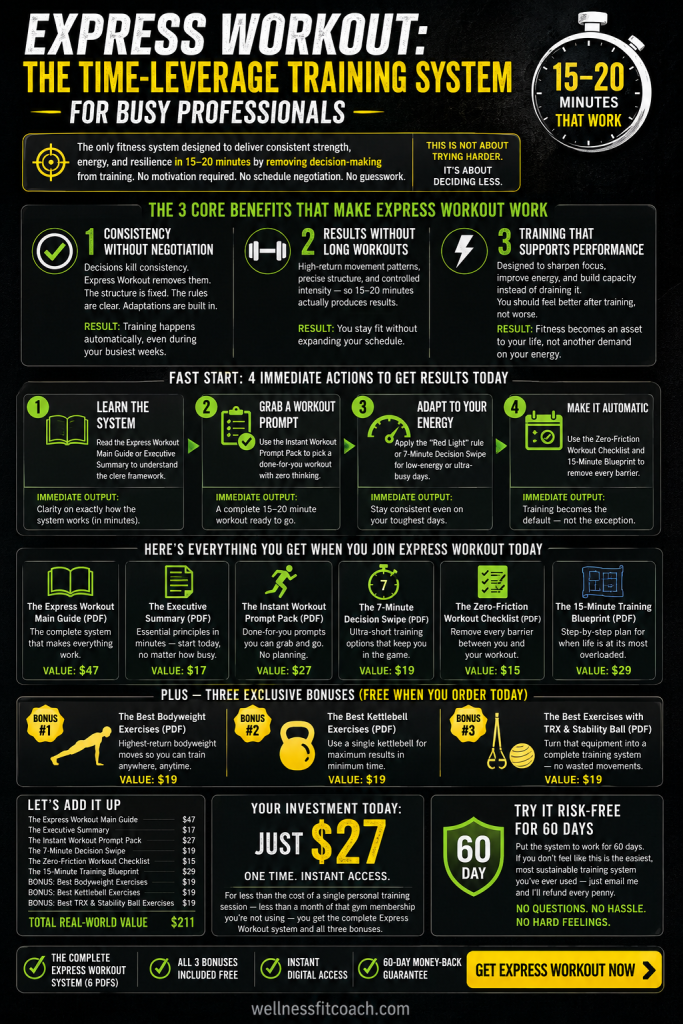 Express Workout infographic